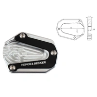 Side stand plate silver/black for Triumph Tiger 900 Rally / Rally Pro (NOT SUITABLE FOR GT / GT Pro/ GT LOW) (2021-2023)