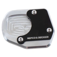 Side stand plate silver/black for Honda Forza (2021-)