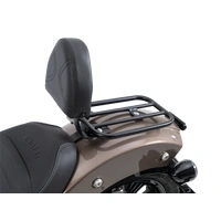 Driver's backrest with padding for combination with solo rack for Indian Scout Bobber (2025-)