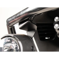 Black adapter set for original auxiliary headlights for combination with Hepco&Becker tank protection bar for Honda XL 750 Transalp (2025-)