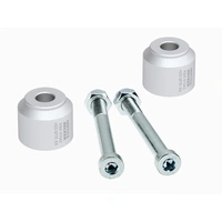 Handlebar riser 25 mm silver for BMW G 310 GS (2017-2025)