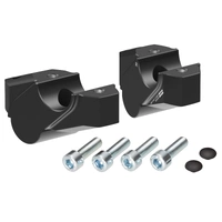 Handlebar riser with offset 30 mm high, 25 mm back, black for Yamaha MT-09 (2013-2020)
