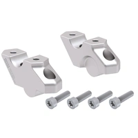 Handlebar riser with offset 30 mm high, 22 mm back, silver for BMW F 800 GS (2024-)