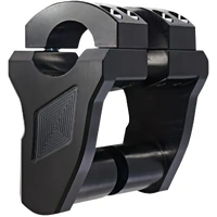 2" Pivoting black Bar Risers for V-Twin bikes & Cruisers (Extended Stem ) 