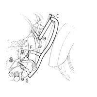 Chrome engine guard for Honda VT 750 C2 (1997-2001)