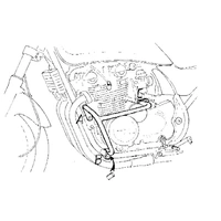 Chrome engine guard for Kawasaki Zephyr 750 (1991-1999)