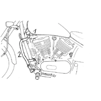 Chrome engine guard for Kawasaki VN 800 (1995-2000)