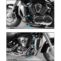 Engine guard black for Kawasaki VN 900 Classic/Vulcan (2006-)