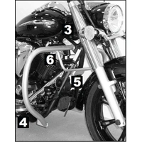Chrome engine guard for Yamaha XVS 950 A Midnight Star (2009-)
