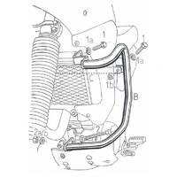 Engine guard black for Yamaha XTZ 660 Ténéré (1991-1993)