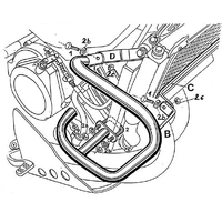 White engine guard for Yamaha XTZ 750 Super Ténéré (1989-1997)