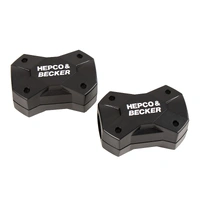 Slidepad set for engine and tank protection bars with a tube diameter of 22 or 25 mm