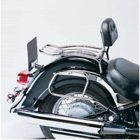 Solo rack with chrome backrest for Kawasaki VN 1600 Classic (2003-2008)