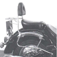 Sissybar with luggage rack chrome for Yamaha XVS 1100 A Drag Star Classic (2001-2007)