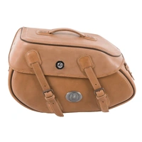 Leather single bag Buffalo brown left for C-Bow holder