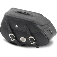 Leather single bag Buffalo Big black left for leather bag holder tube type