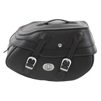 Leather single bag Buffalo Big black right for C-Bow holder