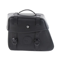 Leather single bag Rugged black left for C-Bow holder