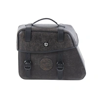 Leather single bag Rugged brown left for C-Bow holder