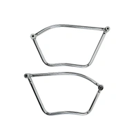 Chrome tubular leather bag holder for Kawasaki EN 500 (1990-1995)