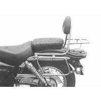 Chrome tubular leather bag holder for Suzuki GZ 125/250 Marauder (1998-2004)