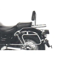 Chrome tubular leather bag holder for Yamaha XV 535/S Virago (1988-1998)