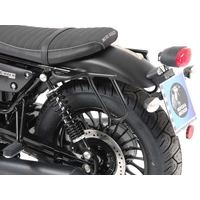 Leather bag holder cutout black for Moto Guzzi V9 Bobber/Special Edition (2021-2025)