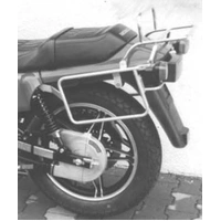 Complete carrier set (side case carrier and tubular luggage rack top case carrier) black for Honda FT 500 (1982-1985)