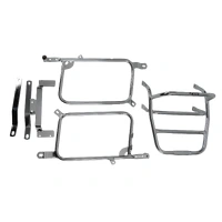 Complete carrier set (side case carrier and tubular luggage rack top case carrier) chrome for Honda CX 500 Custom (1979-1984)