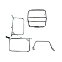 Complete carrier set (side case carrier and tubular luggage rack top case carrier) chrome for Honda CB 750 F1/F2 (1975)