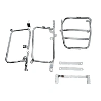 Complete carrier set (side case carrier and tubular luggage rack top case carrier) chrome for Honda CB 750 KA/KB/KZ (1979-1984)