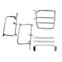 Complete carrier set (side case carrier and tubular luggage rack top case carrier) chrome for Honda CBX pro-link (1980-1983)