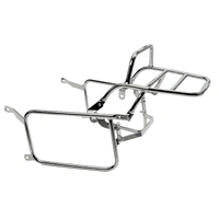 Complete carrier set (side case carrier and tubular luggage rack top case carrier) chrome for Honda VT 500 Custom (1983-1988)