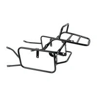 Complete carrier set (side case carrier and tubular luggage rack top case carrier) black for Honda VFR 750 F (1986-1987)