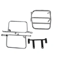Complete carrier set (side case carrier and tubular luggage rack top case carrier) chrome for Kawasaki Z 400 J (1980-1982)/Z 500/550 A/B (1979-1984)