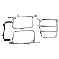 Complete carrier set (side case carrier and tubular luggage rack top case carrier) chrome for Kawasaki Z 650 A/B/C/F (1977-1979)