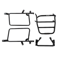 Complete carrier set (side case carrier and tubular luggage rack top case carrier) chrome for Kawasaki Z 1000 MK II ((1979-1980)
