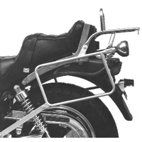 Complete carrier set (side case carrier and tubular luggage rack top case carrier) chrome for Kawasaki Z 450 LTD (1985-1989)