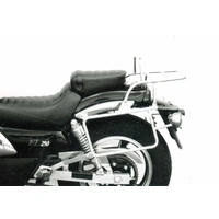Complete carrier set (side case carrier and tubular luggage rack top case carrier) chrome for Kawasaki EL 250 (1994)/EL 252 (1996-2003)