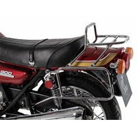 Complete carrier set (side case carrier and tubular luggage rack top case carrier) chrome for Kawasaki Z 900 (1973-1976)/1000 A (1977-1978)