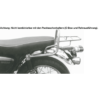 Tubular luggage rack Topcaseträger black for Kawasaki W 650 (1999-2006)/W 800 (2011-2016)