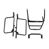 Complete carrier set (side case carrier and tubular luggage rack top case carrier) black for Suzuki GS 500/550 E/EC (1978-1988)