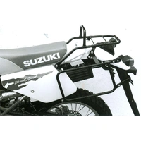 Complete carrier set (side case carrier and tubular luggage rack top case carrier) black for Suzuki DR 350 S/SH (1990-) (please state exact year of ma