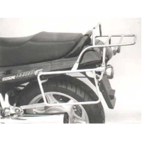 Complete carrier set (side case carrier and tubular luggage rack top case carrier) chrome for Suzuki GSX 1100 G (1991-1996)