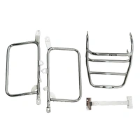 Complete carrier set (side case carrier and tubular luggage rack top case carrier) chrome for Yamaha XS 650 (1975-1983)