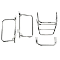 Complete carrier set (side case carrier and tubular luggage rack top case carrier) chrome for Yamaha XS 750 SE (1980-1981)