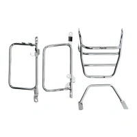 Complete carrier set (side case carrier and tubular luggage rack top case carrier) chrome for Yamaha XS 1100 (1977-1980)