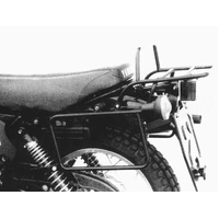 Complete carrier set (side case carrier and tubular luggage rack top case carrier) black for Yamaha XT 500 (1978-1985)