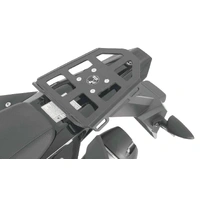 Luggage rack for universal top cases with black plastic adapter plate for Yamaha WR 125 R/X (2009-2016)