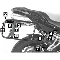 Side case carrier Lock-it black for Yamaha FZ 6/Fazer (2007-2009)